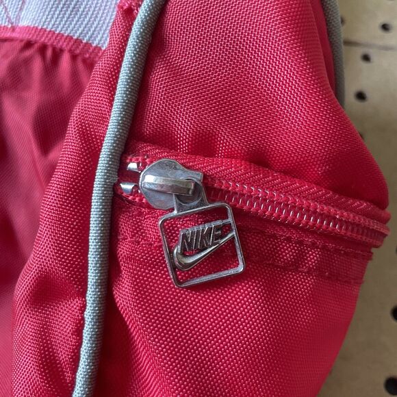 Nike Air Jordan Vintage 70s/80s Small Zippered Gym Duffle Bag Logo Red - Picture 5 of 10